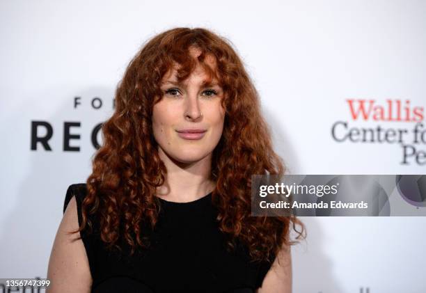 Actress Rumer Willis attends the opening night of "Love Actually Live" at the Wallis Annenberg Center for the Performing Arts on December 01, 2021 in...