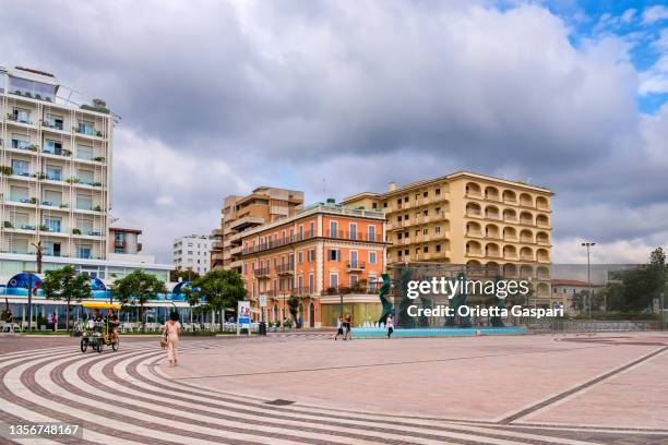 riccione, piazzale roma (emilia-romagna, italy) - riccione stock pictures, royalty-free photos & images