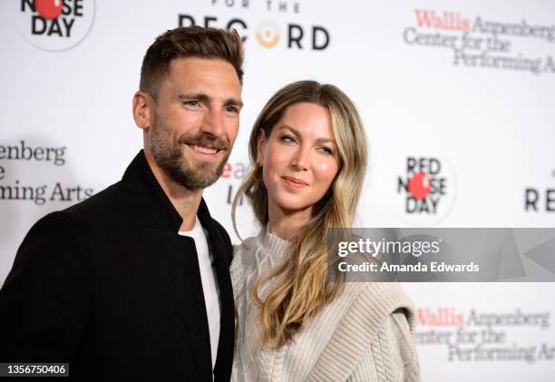 Actor Andrew W. Walker and Cassandra Troy attend the opening night of "Love Actually Live" at the Wallis Annenberg Center for the Performing Arts on...