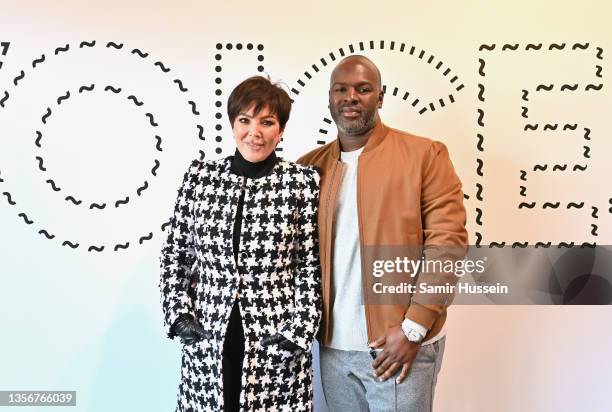 Kris Jenner and Corey Gamble during BoF VOICES 2021 at Soho Farmhouse on December 02, 2021 in Oxfordshire, England.