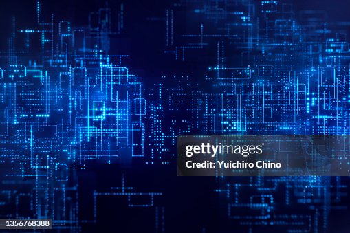 Futuristic digital circuit background Futuristic digital circuit background