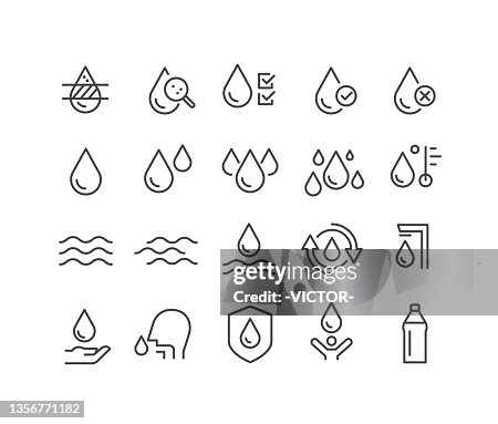 Water Icons - Classic Line Series Water Icons - Classic Line Series