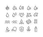 Water Icons - Classic Line Series