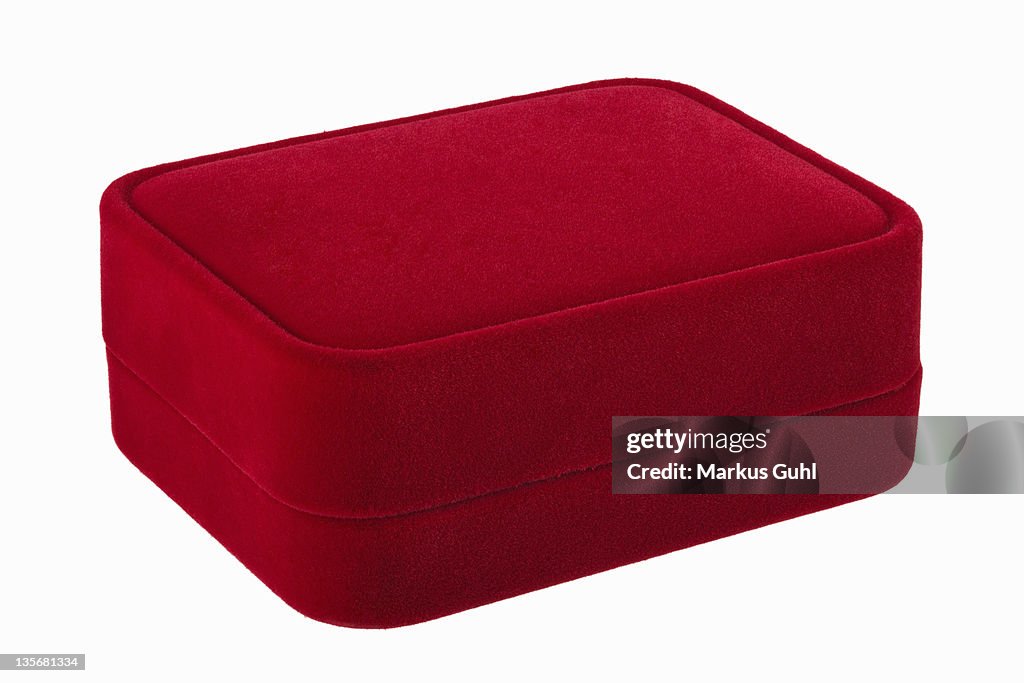 Red gift velvet-box