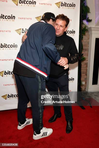 Phil Hellmuth and Dr. Don Basile attend "Genesis" The First Ever NFT Minting And Landmark Sports Event Hosted By Quavo From Migos, Paige Vanzant,...