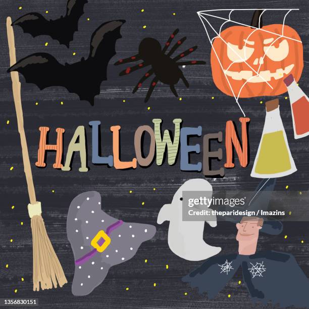 halloween - korea traditional stock illustrations