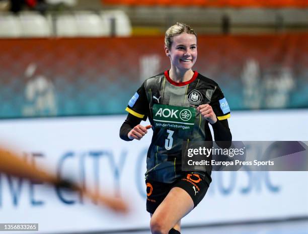 Amelie Berger of Germany during the Preliminary Round Group E match of the 25th of the Women's Handball World Championship between Germany and Czech...