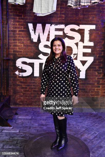 Nina Wadia attends the Multimedia screening of Twentieth Century Studios' "West Side Story" at Odeon Luxe Leicester Square on December 02, 2021 in...