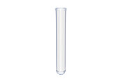Empty test tube isolated on white background. 3d render