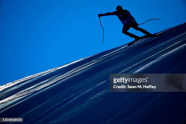 Nils Allegre of Team France competes in the Men's Super G during the Audi FIS Alpine Ski World Cup at Beaver Creek Resort on December 02, 2021 in...
