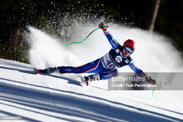 Roy Piccard of Team France competes in the Men's Super G during the Audi FIS Alpine Ski World Cup at Beaver Creek Resort on December 02, 2021 in...