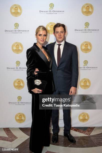 Nicky Hilton Rothschild and James Rothschild attend the Justice Ruth Bader Ginsberg Woman Of Leadership award honoring Queen Elizabeth II at The...