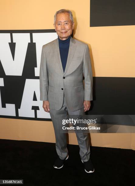 George Takei attends the re-opening night of "Slave Play" on Broadway at The August Wilson Theater on December 2, 2021 in New York City.