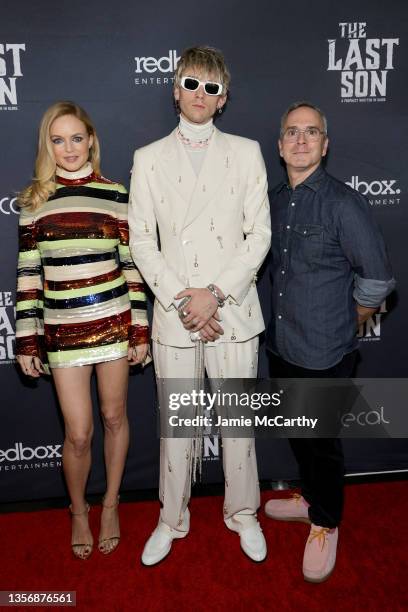 Heather Graham, Colson Baker and director, Tim Sutton attend as Redbox hosts red carpet screening for upcoming western film "The Last Son" at IPIC,...