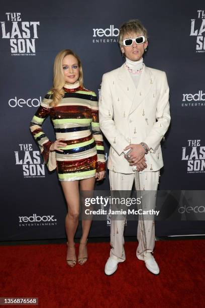 Heather Graham and Colson Baker attend as Redbox hosts red carpet screening for upcoming western film "The Last Son" at IPIC, Fulton Market on...