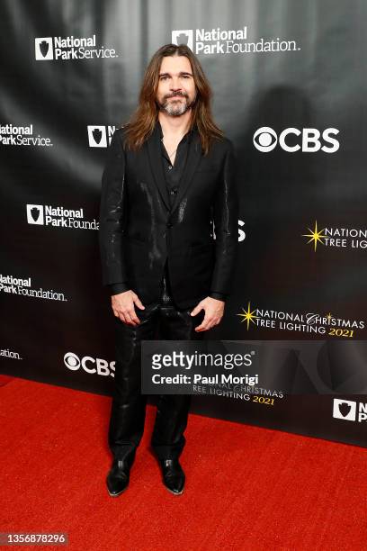 Juanes attends the 99th National Christmas Tree Lighting Ceremony in President's Park near The White House on December 02, 2021 in Washington, DC....