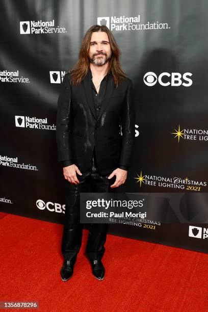 Juanes attends the 99th National Christmas Tree Lighting Ceremony in President's Park near The White House on December 02, 2021 in Washington, DC....