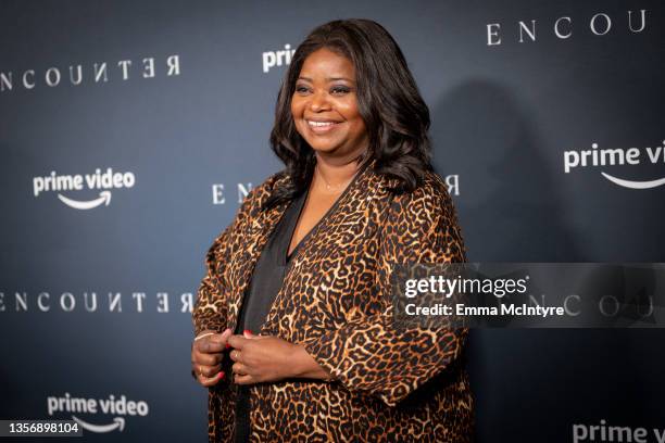 Octavia Spencer attends the Los Angeles premiere of Amazon Studios 'Encounter' at Directors Guild Of America on December 02, 2021 in Los Angeles,...