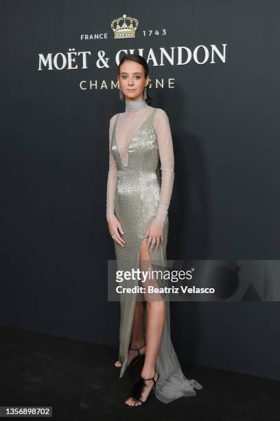 Victoria Federica de Marichalar y Borbón attends Moet & Chandon 'Effervescenc' party photocall at the royal Theater on December 02, 2021 in Madrid,...