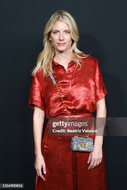 Actress Mélanie Laurent attends Moet & Chandon 'Effervescenc' party photocall at the royal Theater on December 02, 2021 in Madrid, Spain.