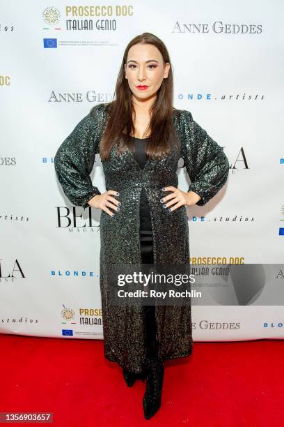 Janel Tanna attends Bella Magazine's Arts + Culture Cover Party at Blonde Studios on December 02, 2021 in New York City.