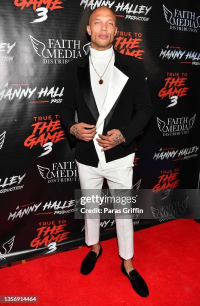 Jeremy Meeks attends a screening of "True To The Game 3" at AMC Phipps Plaza 14 on December 01, 2021 in Atlanta, Georgia.