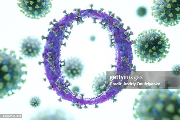 covid-19 omicron sign - immunology stock pictures, royalty-free photos & images