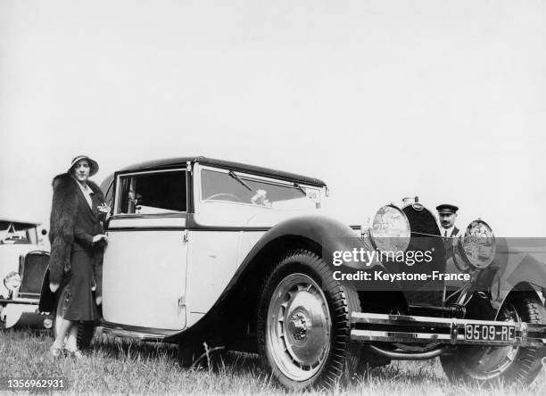 'Bugatti Royale' lors d'un concours d'élégance automobile, en 1929.