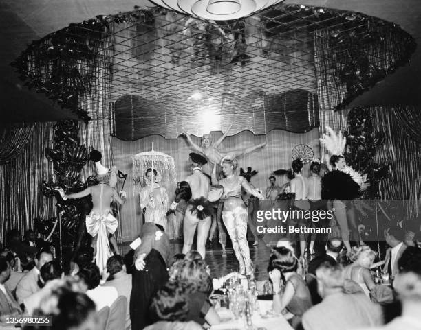 Night club show in Miami, Florida, US, 31st January 1952.