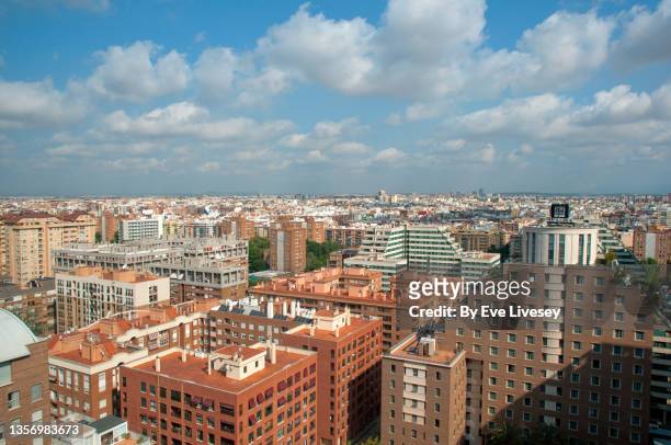valencia city rooftops - apartment tour stock pictures, royalty-free photos & images