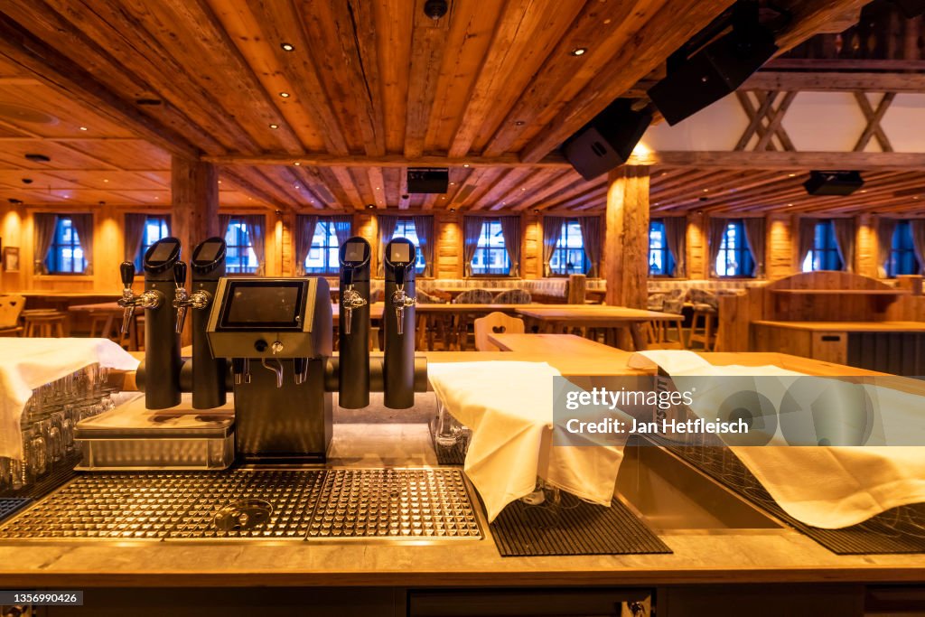 The Trofana Alm apres ski bar is pictured at the Ischgl ski resort ...