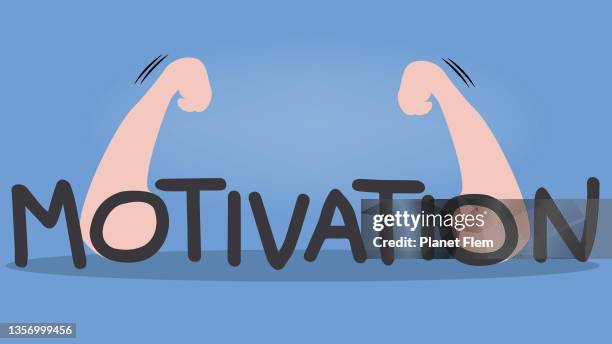 motivation - bicep flex stock illustrations