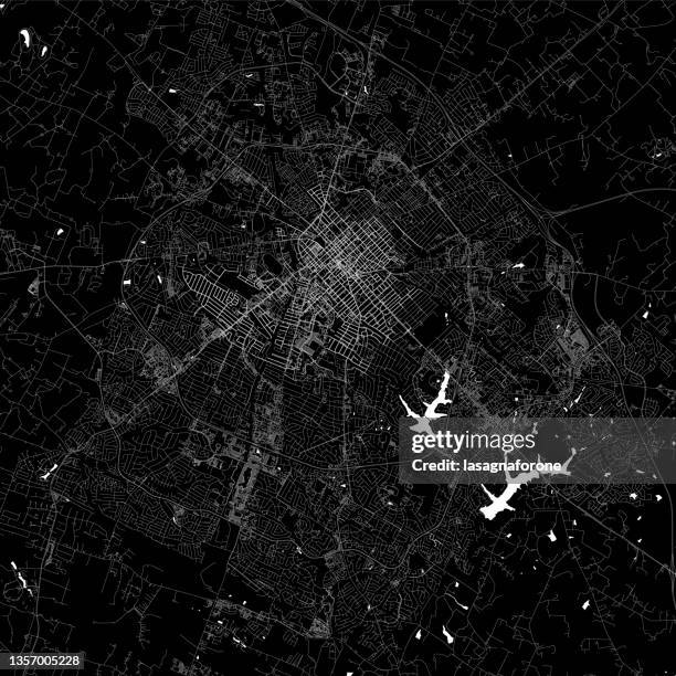 lexington, kentucky, usa vector map - lexington ky stock illustrations