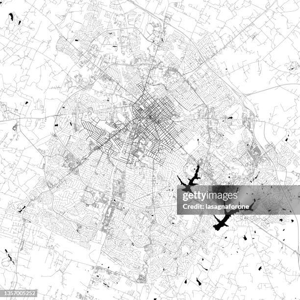 lexington, kentucky, usa vector map - lexington ky stock illustrations
