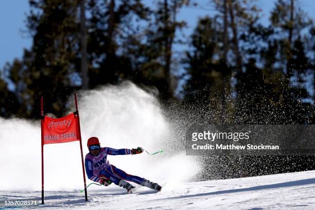 Roy Piccard of Team France competes in the Men's Super G during the Audi FIS Alpine Ski World Cup at Beaver Creek Resort on December 03, 2021 in...