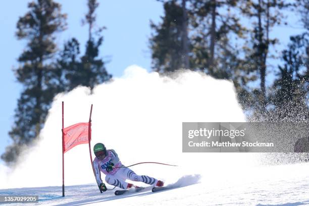 Andreas Sander of Team Germany competes in the Men's Super G during the Audi FIS Alpine Ski World Cup at Beaver Creek Resort on December 03, 2021 in...