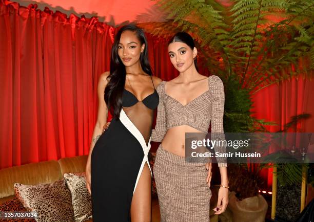 Jourdan Dunn and Neelam Gill attend the BoF VOICES 2021 Gala Dinner at Soho Farmhouse on December 03, 2021 in Oxfordshire, England.