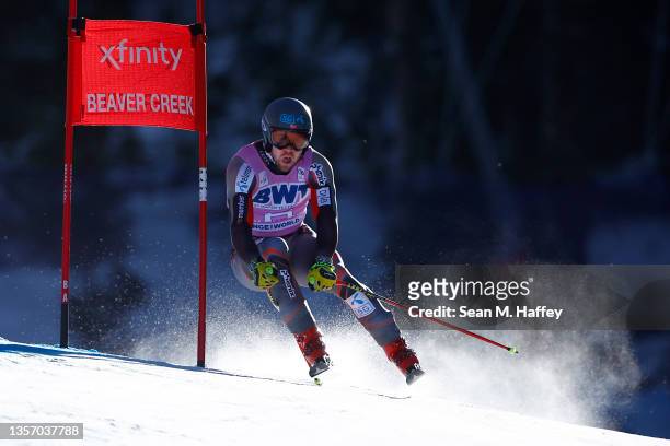 Aleksander Aamodt Kilde of of Team Norway competes in the Men's Super G during the Audi FIS Alpine Ski World Cup at Beaver Creek Resort on December...