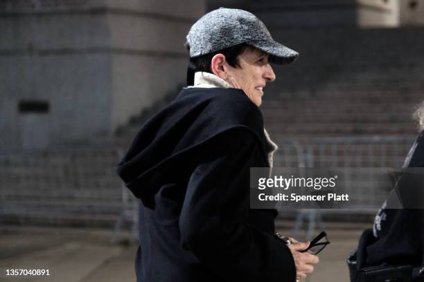 Isabel Maxwell leaves a Manhattan court after attending the trial of her sister ,British socialite Ghislaine Maxwell, for child sex-trafficking in...
