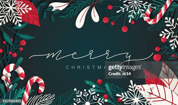 decorative christmas floral arrangement - dark floral pattern stock illustrations