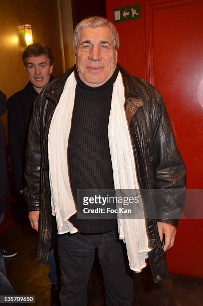 Jean Pierre Castaldi attends 'Un Marocain a Paris' Premiere at Theatre du Temple on December 12, 2011 in Paris, France.