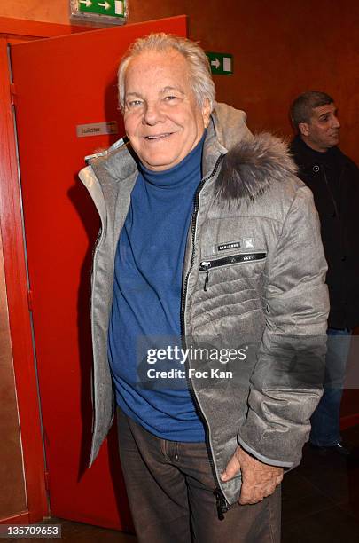 Massimo Gargia attends 'Un Marocain a Paris' Premiere at Theatre du Temple on December 12, 2011 in Paris, France.