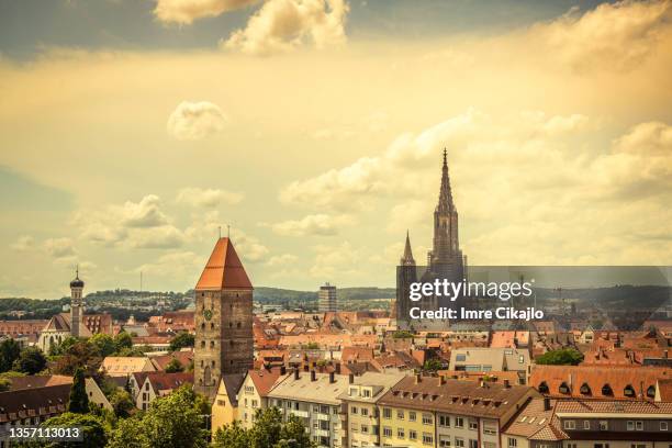 ulm panorama - ulm stock pictures, royalty-free photos & images
