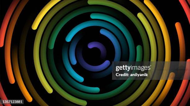 round circling abstract background - changing color stock illustrations