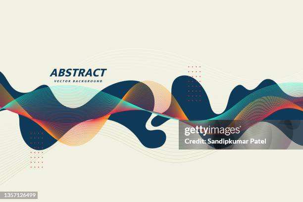 bildbanksillustrationer, clip art samt tecknat material och ikoner med abstract lines background. template design - rinna