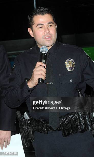 Officer Rudy Perez at The LA School Police Department's Annual Carnival To Benefit The Friends Of Safe Schools LA Charity held at ESPN Zone at LA...