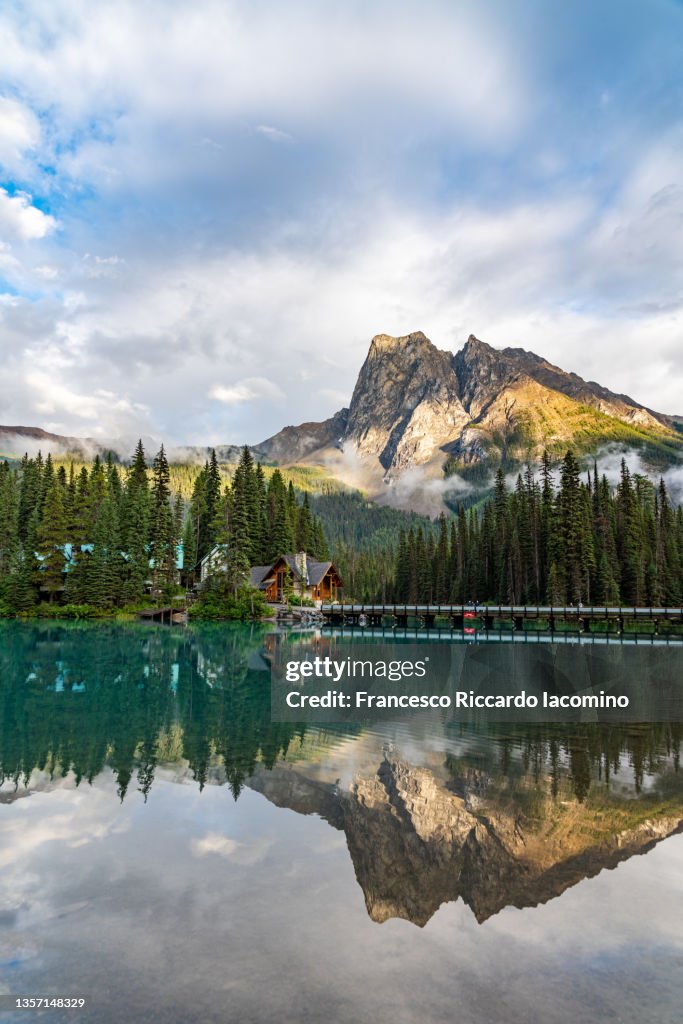 Sunset at Emerald Lake, Yoho National Park, British Columbia, Canada
