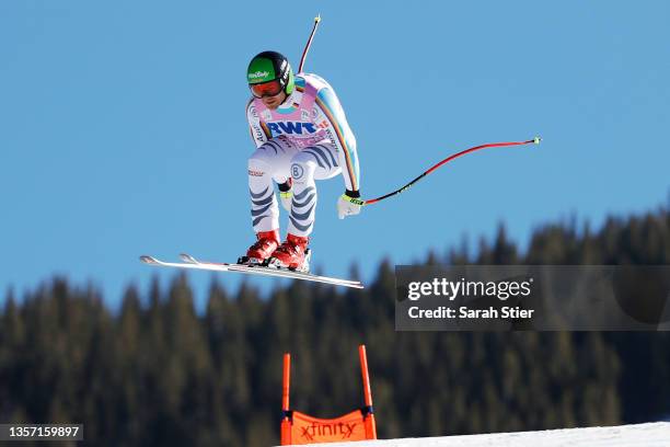 Andreas Sander of Team Germany competes in the Men's Downhill during the Audi FIS Alpine Ski World Cup at Beaver Creek Resort on December 04, 2021 in...