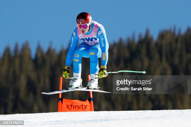 Guglielmo Bosca of Team Italy competes in the Men's Downhill during the Audi FIS Alpine Ski World Cup at Beaver Creek Resort on December 04, 2021 in...