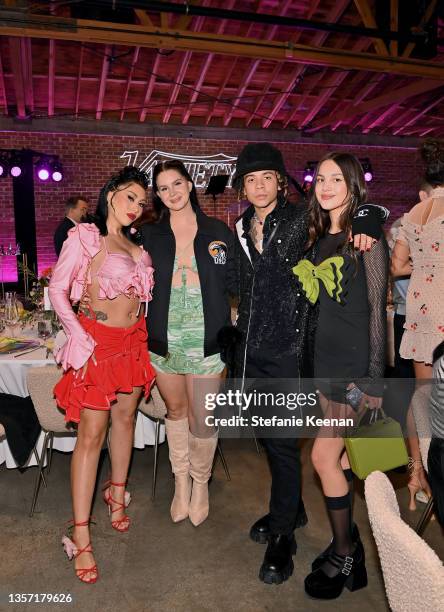 Kali Uchis, Lana Del Rey, Iann Dior, and Olivia Rodrigo attend Variety's Hitmakers Brunch presented by Peacock | Girls5eva on December 04, 2021 in...